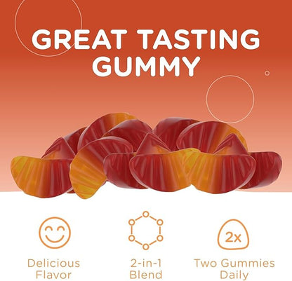 Zahler Chapter One Probiotic Gummies, with a Prebiotic and Probiotic Blend, Delivering a synbiotic Experience, Raspberry and Orange Flavored Gummies, 60 Count.