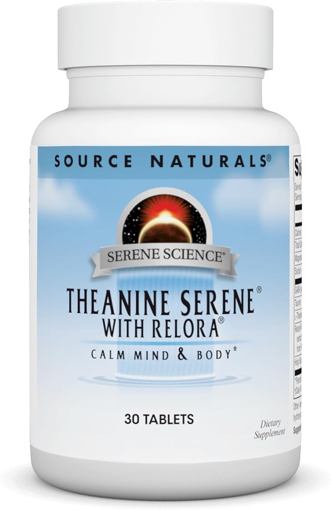 Source Naturals Serene Science Theanine Serene with Relora, Magnesium and GABA - 30 Tablets