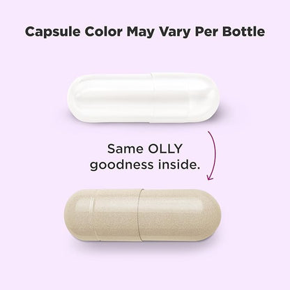 OLLY Happy Hoo-Ha Capsules, Probiotic for Women, Vaginal Health and pH Balance, 10 Billion CFU, Gluten Free - 25 Count (Pack of 2)