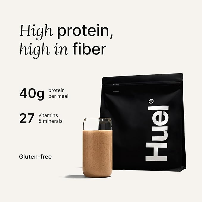 Huel Black Edition | Vanilla 40g Vegan Protein Powder | Nutritionally Complete Meal Replacement | 27 Vitamins and Minerals, Gluten Free | 17 Servings