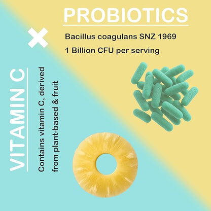 MATOP Feminine Balance Gummies for Women - Vaginal Probiotic Pineapple Gummies Vegan, Sugar-Free, Gluten-Free 90 Gummies - 30 Servings (90 Count)