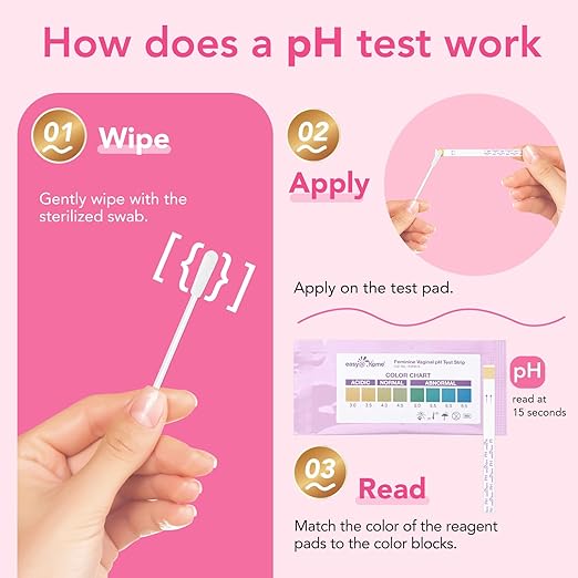 Easy@Home Vaginal pH Test Strips & UTI Test Kits (8 Pack): Yeast Infection, BV, UTI Tests for Women, Fast Accurate Results, 4 Urinary Tract Infection & 4 Feminine pH Health Tests