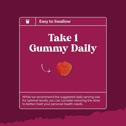 Apple Cider Vinegar Gummies with the Mother-Natural Energy Supplement ACV Gummies with Mother for Body Cleanse Immune Support and Gut Health-Delicious Gummy ACV Supplement with Beet Root Powder 2 pack