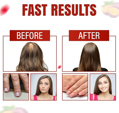 Everyday Glow Biotin 6000mcg & Marine Collagen Gummies | Advanced Dietary Supplement for Hair Skin and Nails Vitamins with B-Complex, Zinc, Vitamin C & E | Passion Fruit, Non-GMO, 60ct