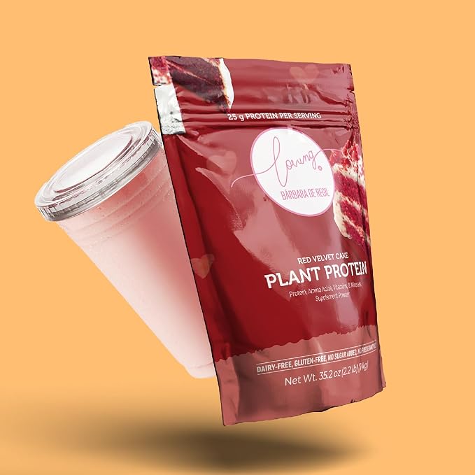 Loving it by Barbara de regil Plant Based Protein red Velvet Cake 26 Servings 2.2 lb