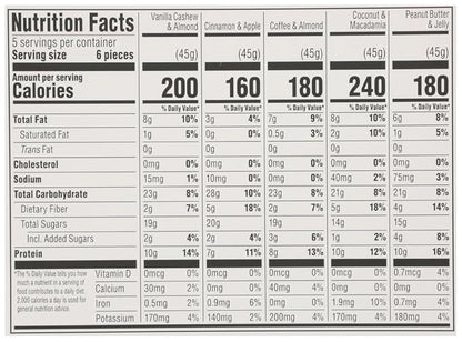365 by Whole Foods Market, Chewy Protein Bites Variety Pack, 1.58 Ounce (Pack of 5)