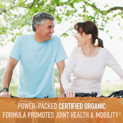 Garden of Life Organics Maximum Strength Turmeric Joints & Mobility Support 30 Tablets - 500mg Curcumin (95% Curcuminoids) Black Pepper - Organic Non-GMO Vegan & Gluten Free Herbal Supplements