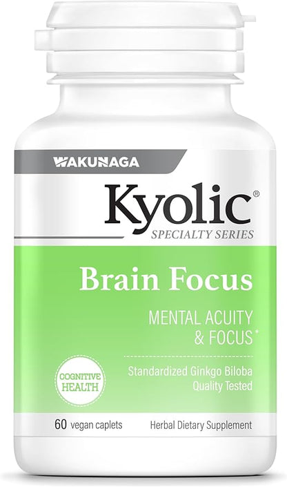 Kyolic Specialty Series Brain Memory, for Mental Acuity & Focus*, 90 Capsules