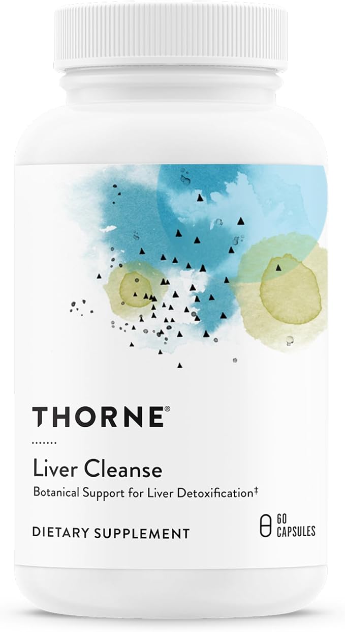 THORNE - Liver Cleanse - Milk Thistle & Berberine Supplement with Burdock & Chicory Extracts - Herbal Blend Supports the Liver’s Natural Detoxification Function* - Third-Party Certified - 60 Capsules