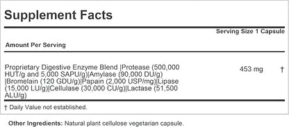 ANDREW LESSMAN Digest Assure 180 Capsules - Comprehensive Blend of Powerful Natural Enzymes to Support and Enhance Digestive Health, Vegetarian-Sourced Enzymes, Small Easy to Swallow Capsules