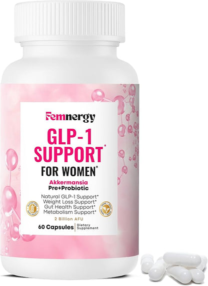 GLP-1 Support Weight Loss Probiotic Supplement for Women - Natural Appetite Suppressant Metabolism & Gut Health - GLP1 Support to Activate Daily Hunger Control & Fat Burn Support