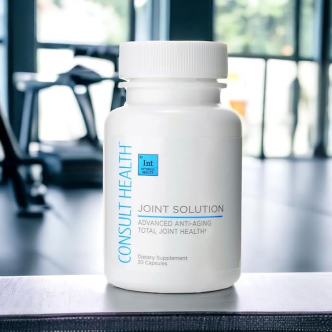 Consult Health Joint Solution Advanced Total Joint Health Dietary Supplement for Relief, Curcumin C3 Complex Turmeric for Maximum Flexibility, UC Type II Collagen, Hyaluronic Acid, 30 Capsules