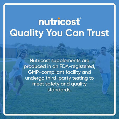 Nutricost Calcium with Vitamin D, 240 Tablets - Calcium (1200mg) Vitamin D (50mcg) Per Serving - Non-GMO, Gluten Free (Pack of 2)