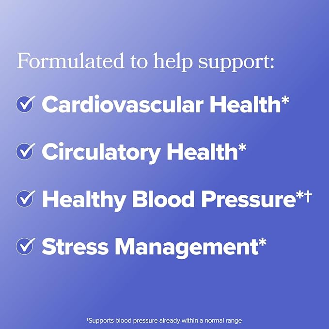 O Positiv MENO Heart + Blood Pressure Support Capsules – Daily Support for Healthy Circulation, Stress Management & Blood Pressure – with CoQ10, Beets, Pine Bark & Saffron – 30 Servings
