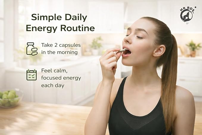 Sustained Energy Catalyst – Vegan Supplement with Magnesium, B-Complex, L-Theanine, Rhodiola, Green Tea & Marine Phytoplankton – for Energy, Focus, and Mental Balance – 90 Capsules