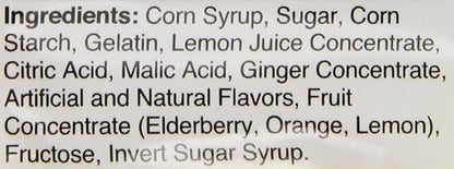 HARIBO Gummi Candy, Ginger-Lemon Gummy Candy, 4 Ounce Share Size Bags (Pack of 12) Delicious Soft & Chewy Sweet Snacks, Zesty Lemon & Warm Ginger Flavor