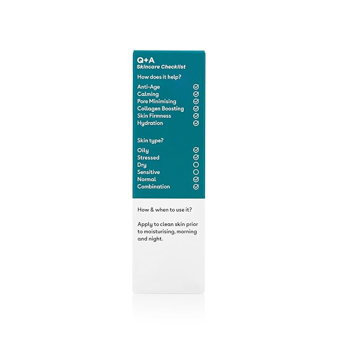 Q+A Zinc PCA Facial Serum (30ml), 99% Natural, Pore-Refining & Firming Serum with Zinc PCA and Reishi & Shiitake Mushrooms, Reduces Redness & Blemishes, Fragrance Free, Vegan & Cruelty Free Skincare