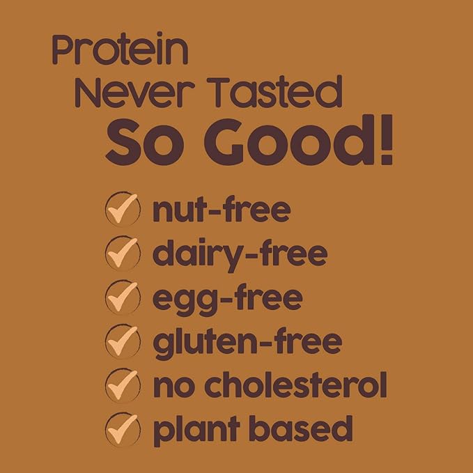 No Nuts! Caramel Mocha Protein Bars Nut-Free & School-Safe | 12g Plant Protein, Dairy-Free, Vegan, Gluten-Free, Non-GMO, Organic, Kosher | 12 Count