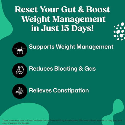 ColonBroom 15 Day GLP-1 Colon Cleanse & Detox Cleanse for Weight Management with Probiotics & Magnesium | Reduce Bloating & Boost Metabolism & Digestion - Effective Gut Cleanser Detox for Women & Men