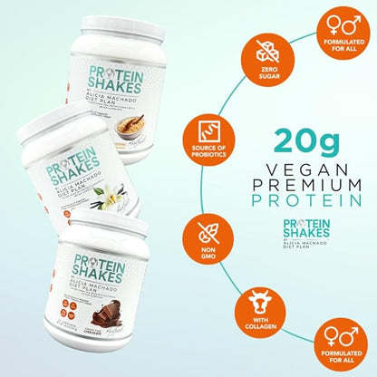 Vanilla Meal Replacement Shake 25 Servings, 20g Protein, Vegan, Dairy-Free, Complete Nutrition, Supports Weight Management & Lean Muscle