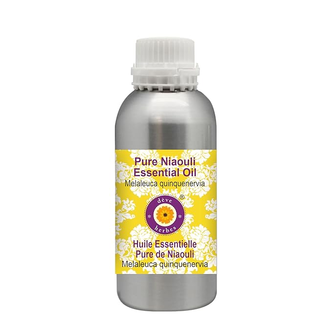 Deve Herbes Pure Niaouli Essential Oil (Melaleuca quinquenervia) Steam Distilled 1250ml (42 oz)