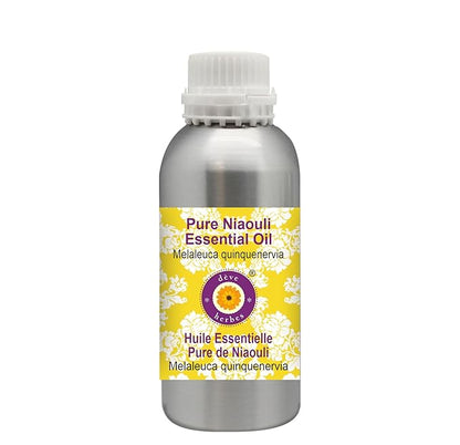 Deve Herbes Pure Niaouli Essential Oil (Melaleuca quinquenervia) Steam Distilled 1250ml (42 oz)