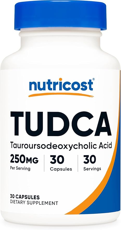 Nutricost Tudca 250mg, 30 Capsules (Tauroursodeoxycholic Acid) - Gluten Free, Non-GMO