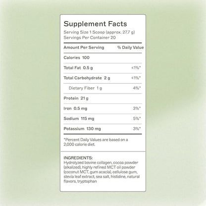 Amy Myers MD Paleo Protein Powder - Mocha Latte, 20 Servings - Collagen-Based Gut Function Support - Gluten-Free & Non-Dairy Protein Supplement