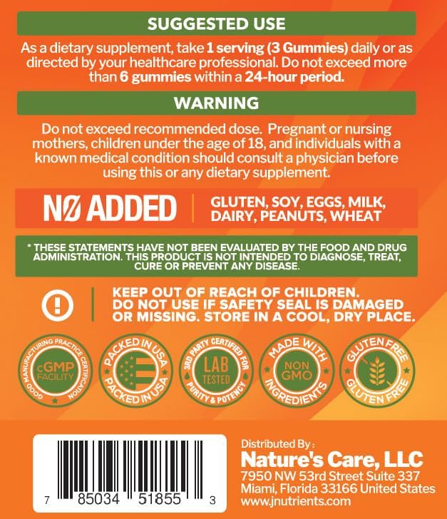 Vitamin C 1000mg Gummies (90 Count) - Maximum Strength Chewable Immune Support & Collagen Support for Adults & Kids - Natural Green Apple Flavor - Gluten Free, Non-GMO, Vegetarian - 90 Gummies