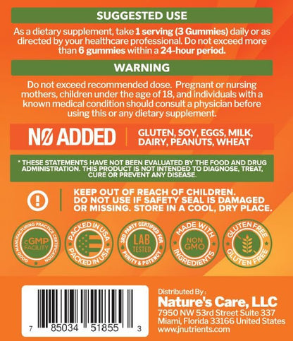 Vitamin C 1000mg Gummies (90 Count) - Maximum Strength Chewable Immune Support & Collagen Support for Adults & Kids - Natural Green Apple Flavor - Gluten Free, Non-GMO, Vegetarian - 90 Gummies