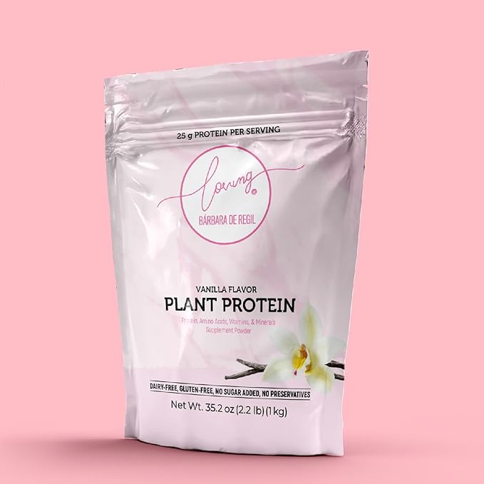 Loving it by Barbara de regil Plant Based Protein Vainilla Flavor 26 Servings 2.2 lb