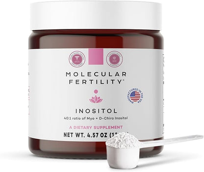 Myo-Inositol & D-Chiro Inositol Powder - Fertility Supplement for Women & Men - 40:1 Ratio, Hormone Balance, Reproductive Support, Glucose Metabolism - Unflavored - 30 Day Supply