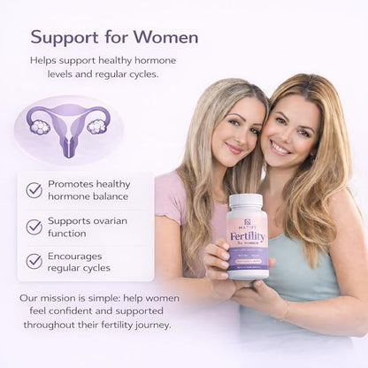 Natifi (2 Bottles Fertility Prenatal Vitamins Regulate Cycles Balance Hormones, Aid Ovulation. Conception Multivitamin for Women. 60 Caps Folic Acid, Myo Inositol, Vitex