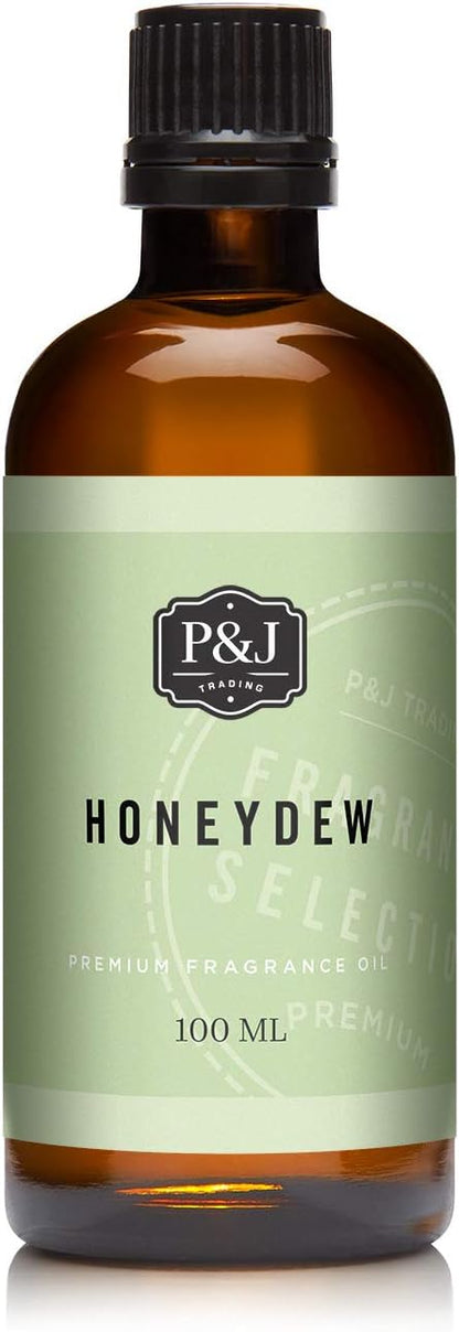P&J Fragrance Oil - Honeydew 100ml - Candle Scents, Soap Making, Diffuser Oil, Fresh Scents