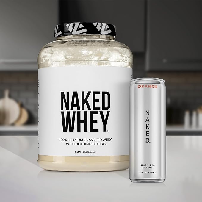 NAKED Whey Chocolate Peanut Butter Grass Fed Whey Protein Powder, No GMO, No Soy, and Gluten Free, Aid Growth and Recovery - 52 Servings