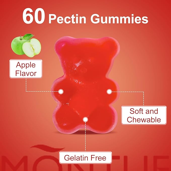 Montue NEWELLME Apple Cider Vinegar Gummies B12 Multivitamin,ACV Supplement Gummy Vitamins,Vegetarian Supplement for Women & Men,Non GMO,Support Normal Energy Levels & Gut Health 60 Gummies (60)