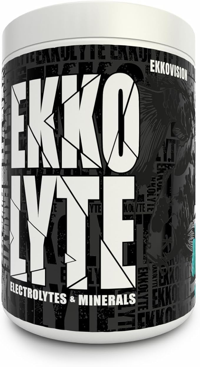Ekkovision Ekkolyte Electrolytes & Minerals Powder, 50 MG Vitamin C & 155 MG Magnesium for Hydration Support, Electrolytes for Women & Men, Glacier Gummy Flavored Electrolyte Mix, 120 Servings