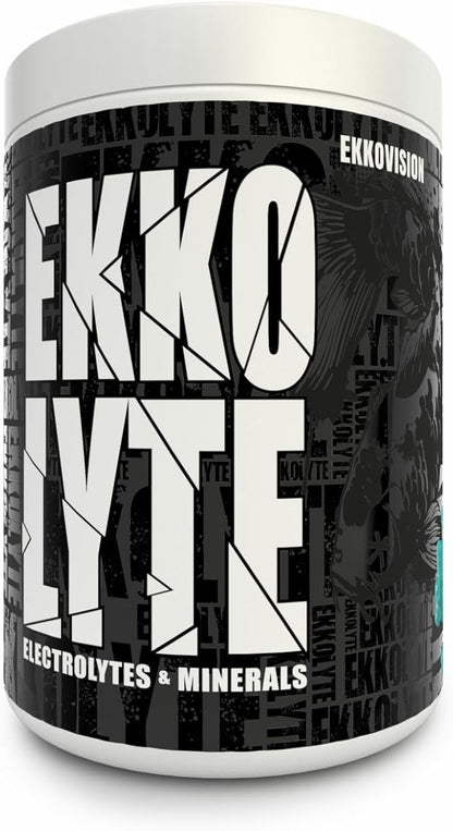 Ekkovision Ekkolyte Electrolytes & Minerals Powder, 50 MG Vitamin C & 155 MG Magnesium for Hydration Support, Electrolytes for Women & Men, Glacier Gummy Flavored Electrolyte Mix, 120 Servings