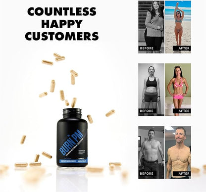 Sculpt Nation by V Shred Burn PM - Night Time Fat Burner - Appetite Suppressant and Weight Loss Support - Raspberry Ketones, Green Coffee Bean Extract, Melatonin - 60 Gluten Free Capsules