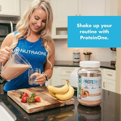 NutraOne ProteinOne Whey Protein Promote Recovery and Build Muscle with a Protein Shake Powder for Men & Women (Cookies & Cream, 5 LB)