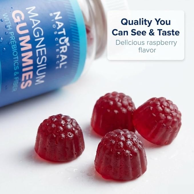 Magnesium Gummies for Adults - High Potency Magnesium Supplement, Sugar-Free High Absorption Magnesium, Easy to Chew, No Sweeteners, Vegan Anti-Stress Gummies, for Sleep & Relaxation, 90 Gummies