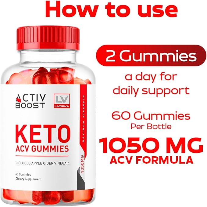 (3 Pack) ActivBoost Keto Gummies Advanced Formula, 180 Gummies for 3 Months