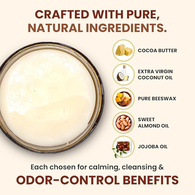 Vulva Balm for Women – No added Fragrance, Vaginal Moisturizer Cream, Hormone-Free, Vulva Cream for Dryness and Itching, Feminine Balm, Wet Hydration (3 oz, Cocoa Butter)