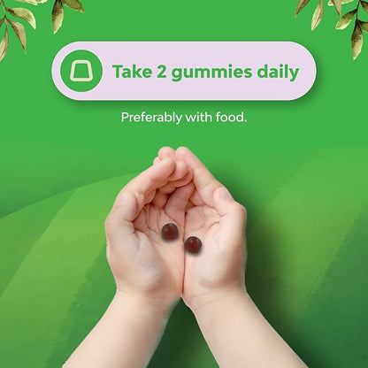 Kids Iron Gummies - Blood Builder Iron Supplements for Kids with Gentle for Stronger Immunity & Energy - Vitamin B12, Folate & Vitamin C Gummies - Vegan GMO & Gluten Free for Toddlers - 90 Count