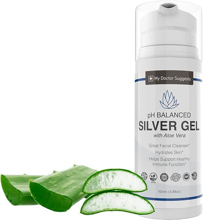 Silver Colloidal Gel with Aloe Vera, 3.38 oz (Pack of 2)