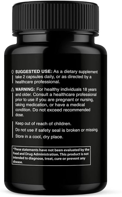 Puro Vitality Boost - Puro Pills Premium Blend Supplement Maximum Strength Daily Natural Vitamins Booster Capsules, Pure Performance Support Advanced Formula Overall Health Wellness (60 Capsules)