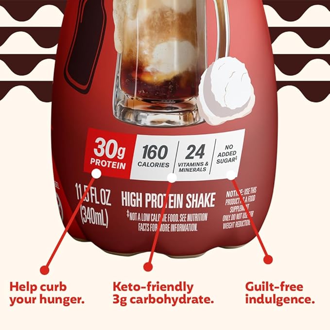 Premier Protein Shake,Limited Edition,Root Beer Float,30g Protein,No Added Sugar,24 Vitamins & Minerals to Support Immune Health,11.5 fl oz,(Pack of 24)