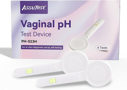 Vaginal Health pH Test Kit, at-Home Bv pH Balance for Women and Yeast Infection Test Kit. Vaginal pH Tester to Differentiate Between Conditions (4 Tests)
