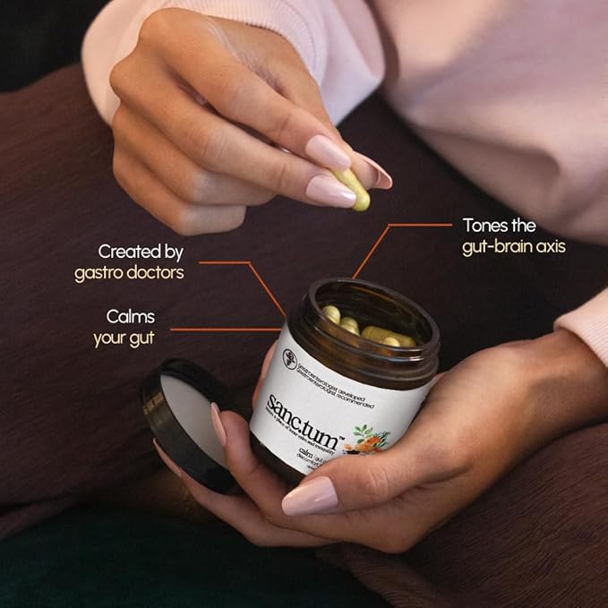 Sanctum™ Physician Formulated & Physician Recommended Gut Calming Supplement for Discomfort, Bloating, and Stress