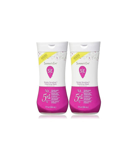 Summer's Eve Island Splash Refreshing Daily Feminine Wash, Removes Odor, pH balanced, 9 fl oz. (Pack of 2)